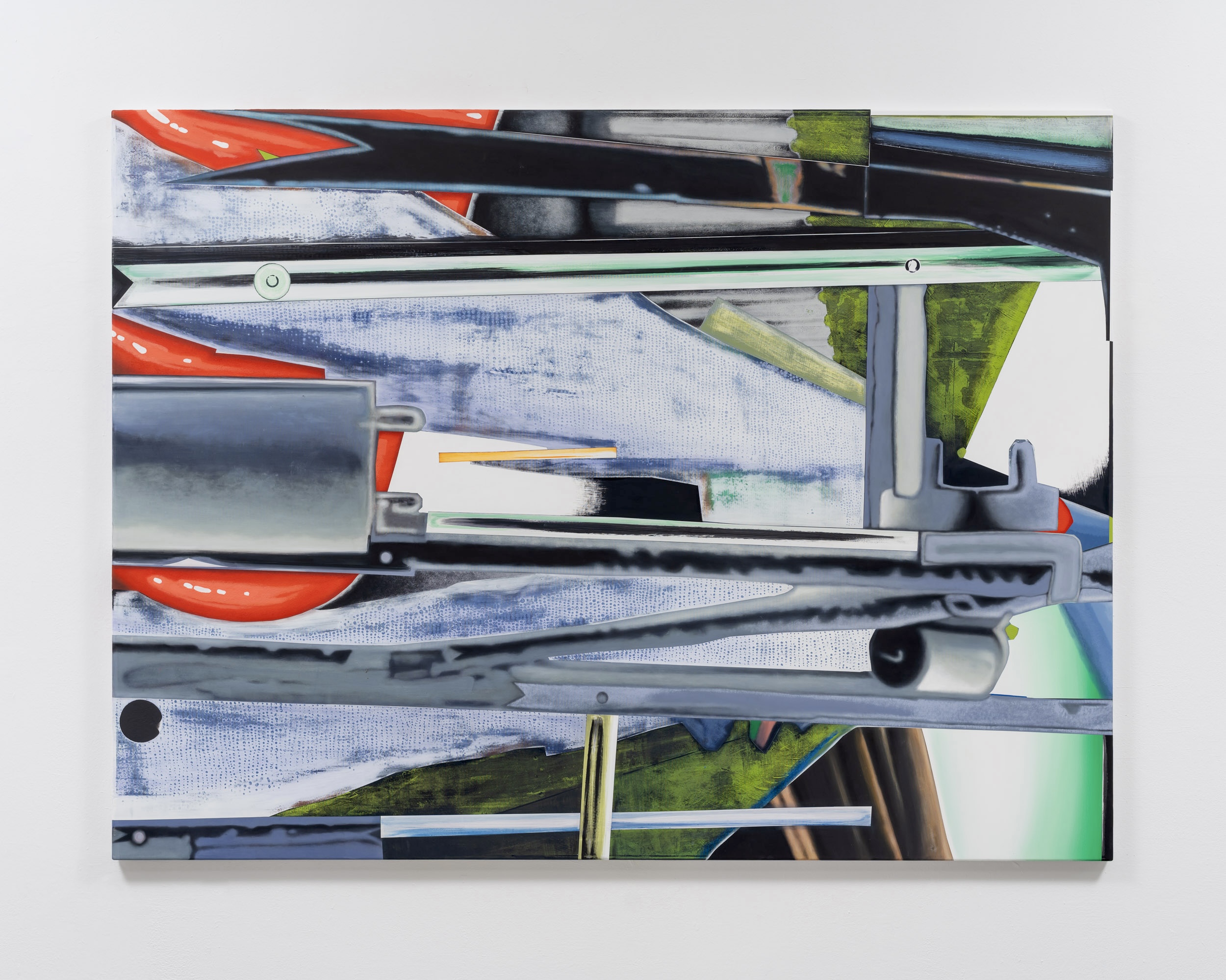 <i>Untitled</i>, 2024. Acrylic on poliester, 78 3-4 x 59 in (200 x 150 cm)